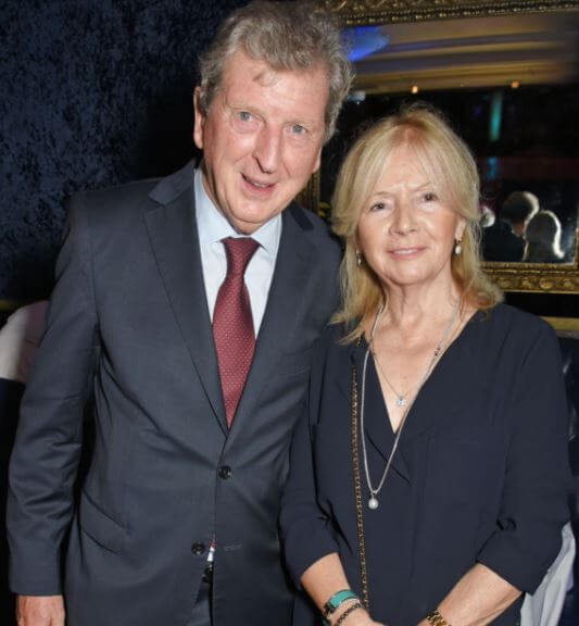 Sheila Hodgson with her husband, Roy Hodgson.